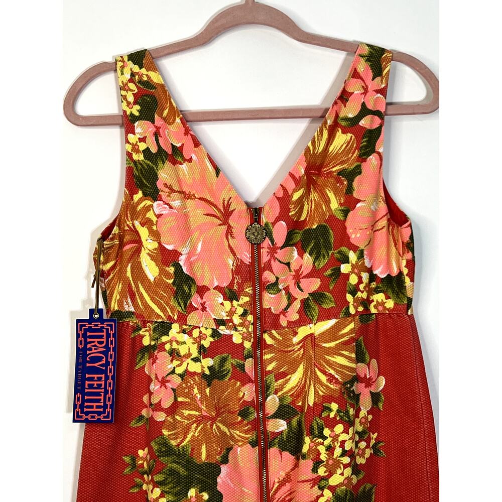 NWT Tracy Feith Target Multicolor Tropical Flowers Sleeveless Above Knee Dress 7 - Picture 5 of 7